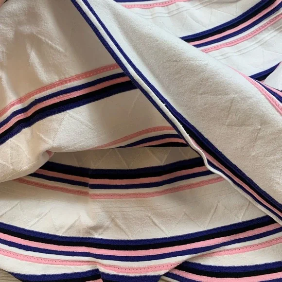 MSGM Stripe Strapless Ruffle Mini Dress - Picture 8 of 14